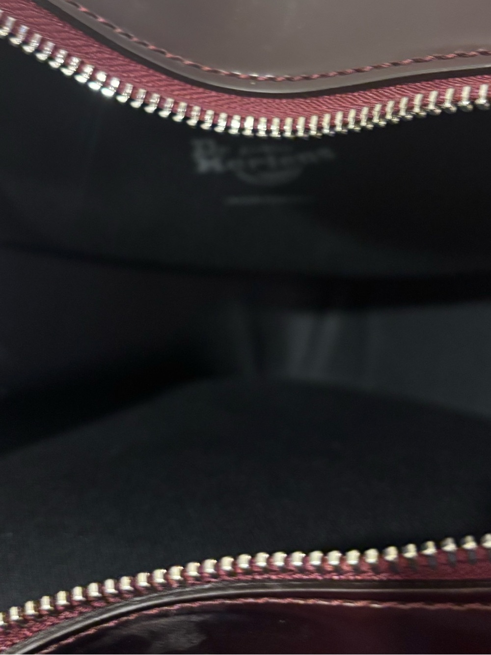 Dr. Martens Heart Crossbody Bag Oxblood Burgundy Leather NWOT - Picture 7 of 7